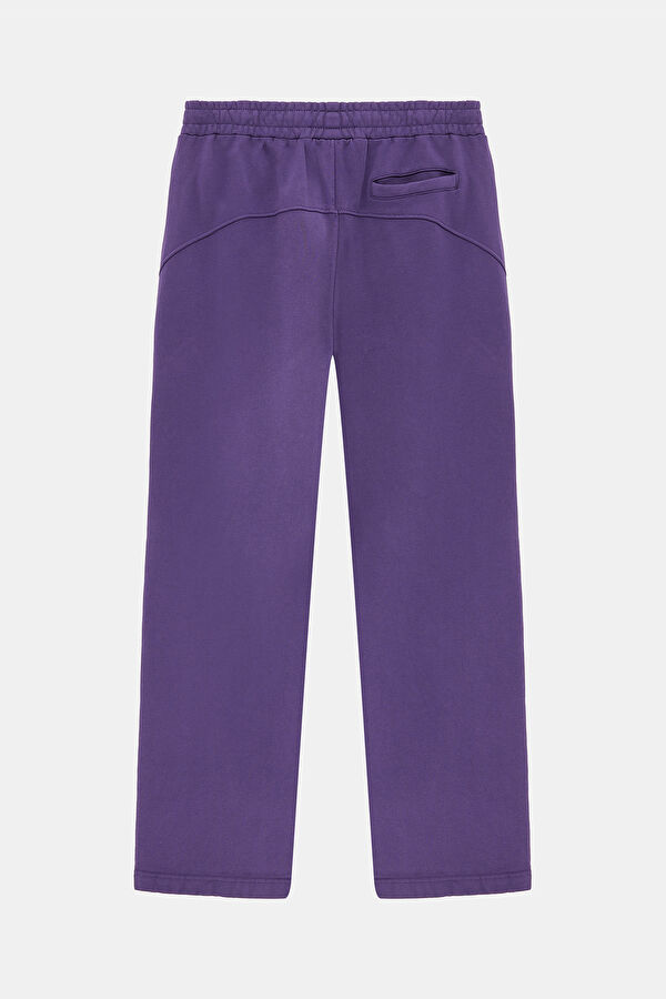Oversize Mor Loose Erkek Spor Pantolon 2
