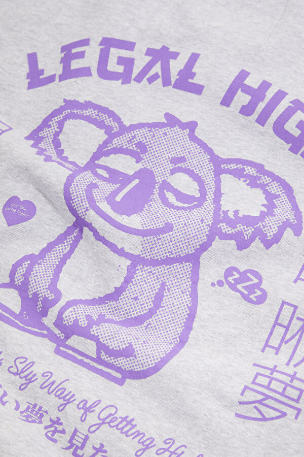Gri Relax Kalıp Bisiklet Yaka Erkek Sweatshirt 5