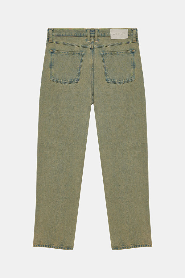 Oversize Mavi Bol Paça Kot Jean Erkek Pantolon 2