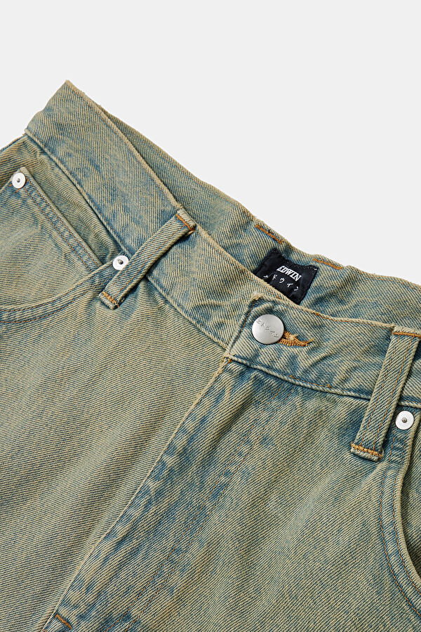 Oversize Mavi Bol Paça Kot Jean Erkek Pantolon 3