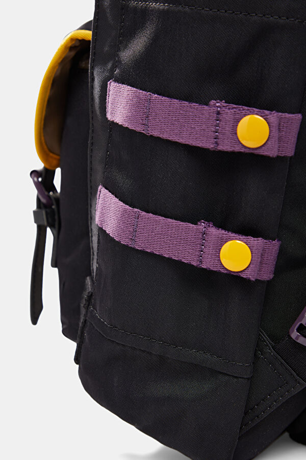 Macaroon Happy Camper Serisi Siyah Unisex Sırt Çantası 5