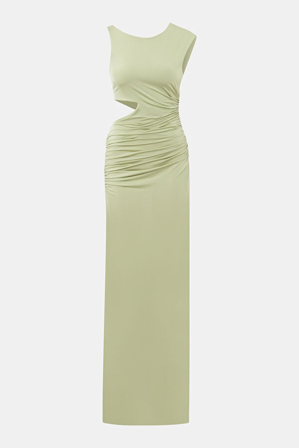 Rory Jersey Light Green Maxi Women's Dress