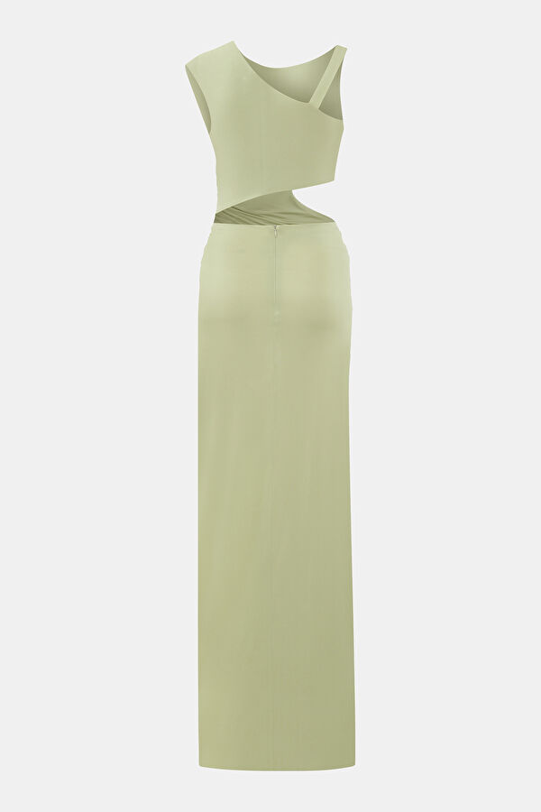 Rory Jersey Light Green Maxi Women's Dress 2