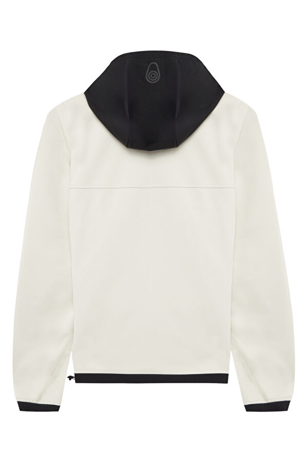 Krem Kapüşonlu Erkek Sweatshirt 2