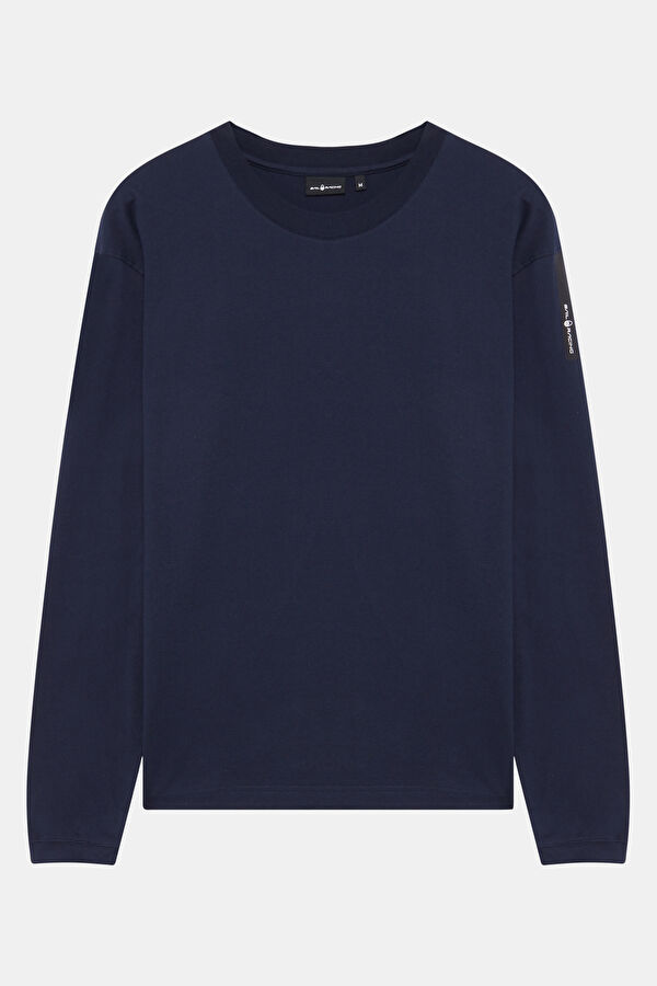 Lacivert Bisiklet Yaka T-Shirt