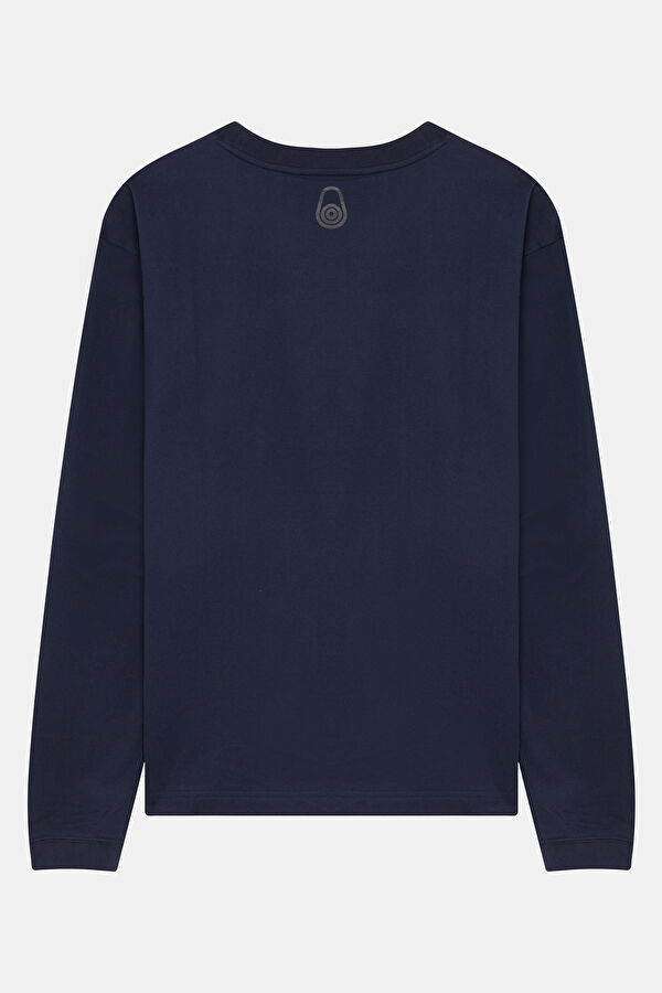 Lacivert Bisiklet Yaka T-Shirt 2