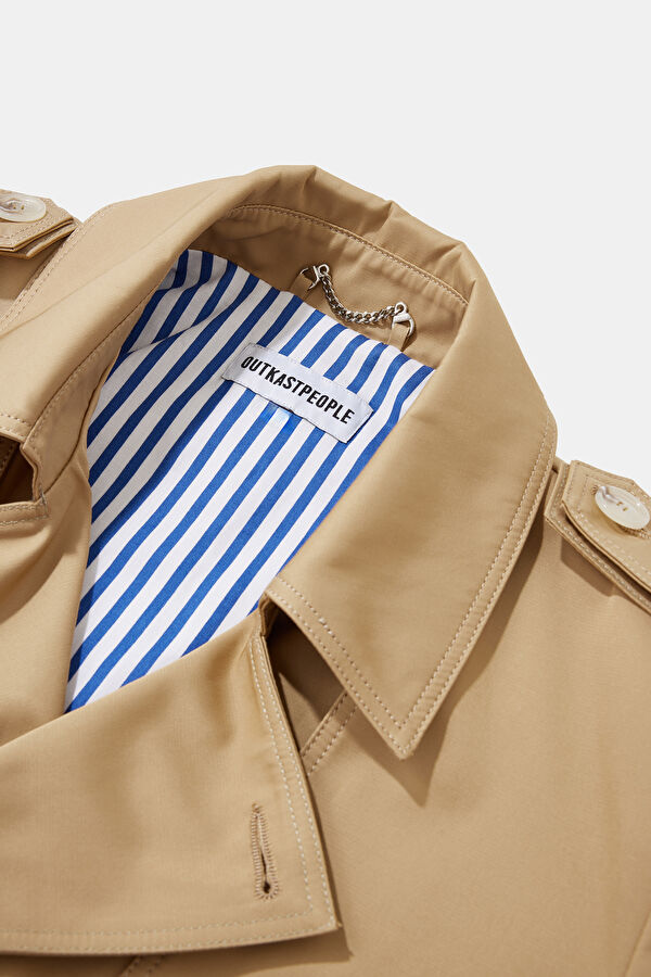 Beige Women's Trench Coat 3