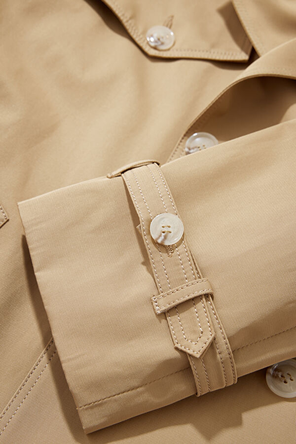 Beige Women's Trench Coat 5