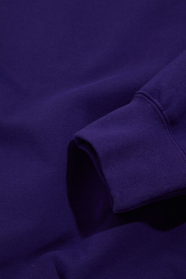 Purple Relax Fit Hooded Men's Sweatshirt 5