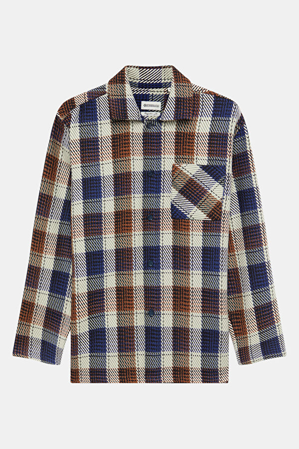 Oversize Multicolored Regular Men's Shirt