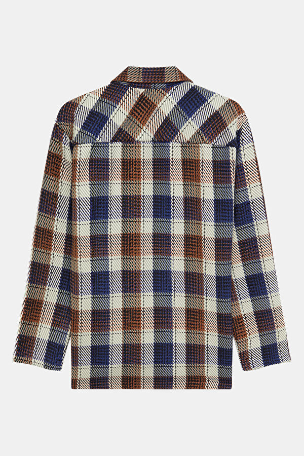 Oversize Multicolored Regular Men's Shirt 2