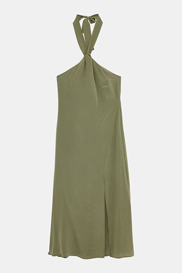 Khaki Midi Women's Dress