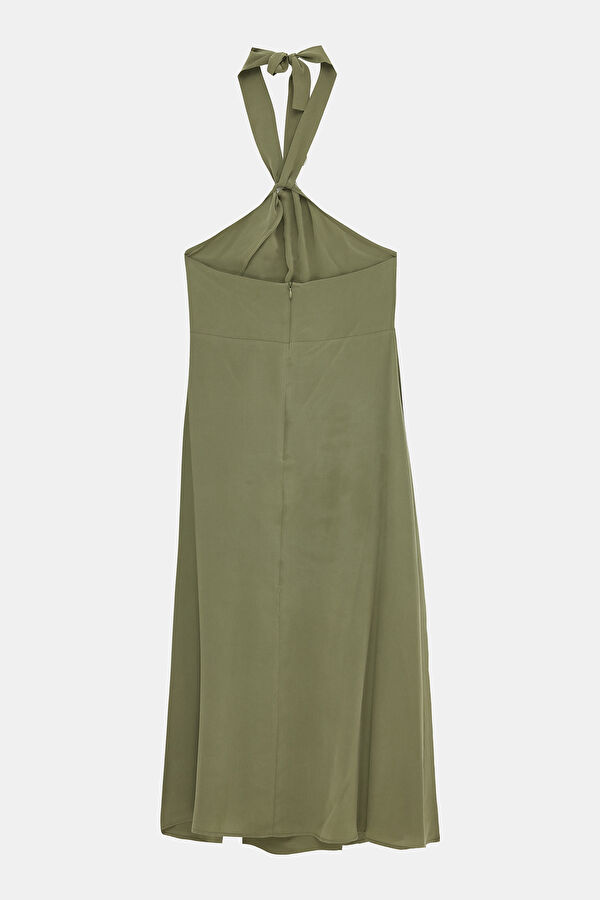 Khaki Midi Women's Dress 2
