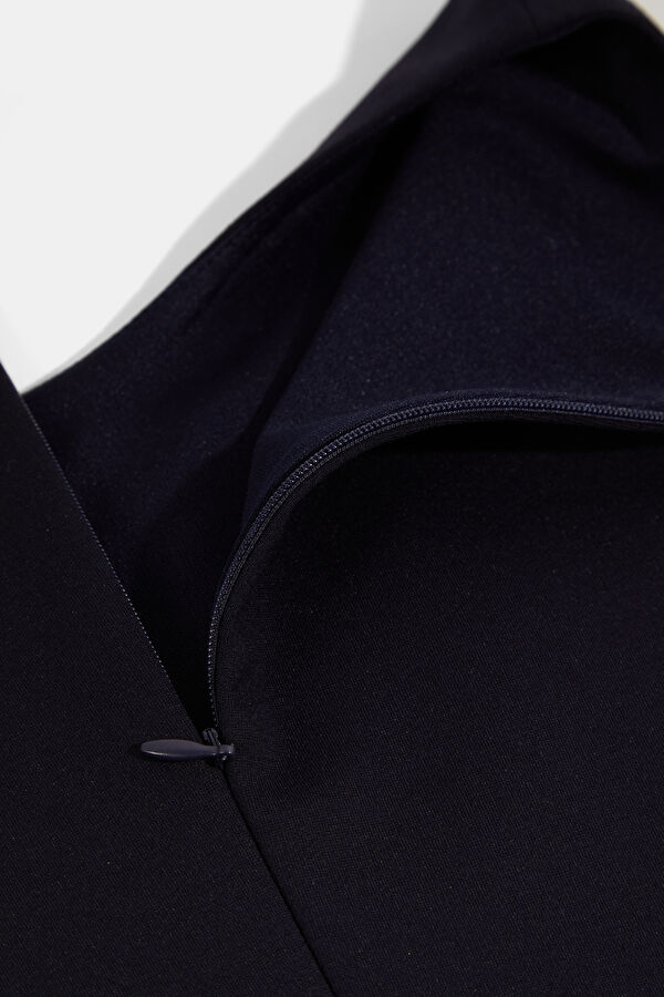 Navy Blue Short Women's Dress 4