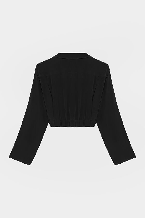 Black Silk Women's Shirt 2