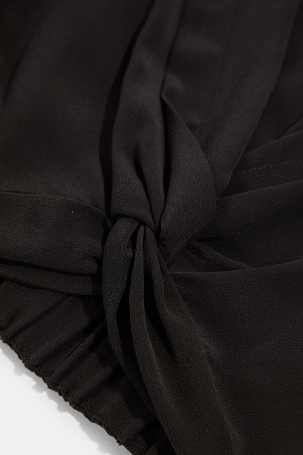 Black Silk Women's Shirt 3