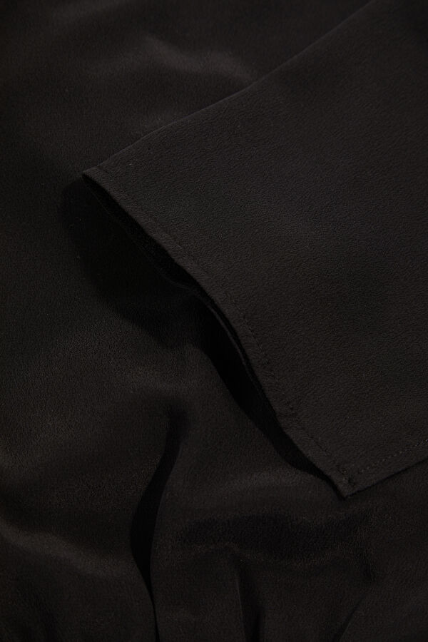 Black Silk Women's Shirt 4