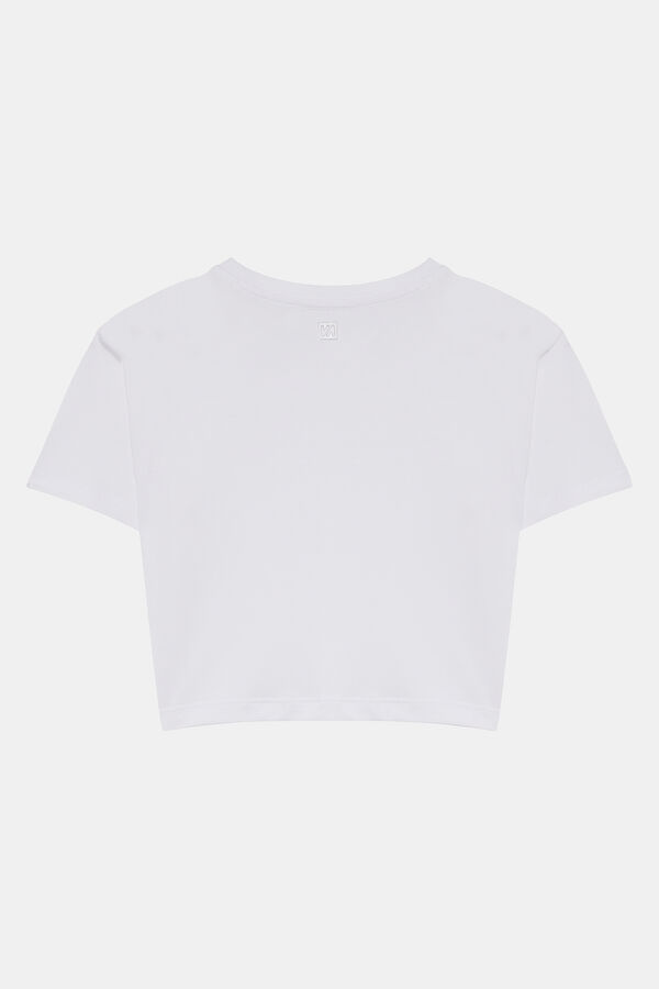 White Crew Neck Women's T-Shirt 2
