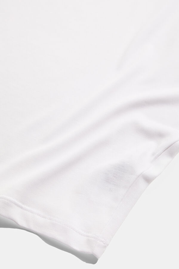 White Crew Neck Women's T-Shirt 4