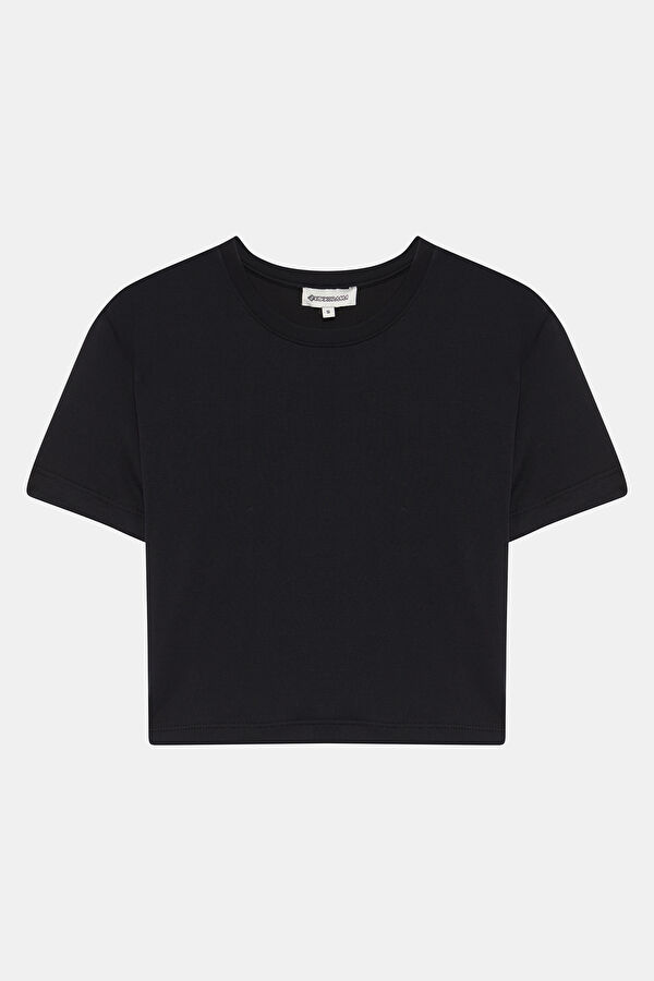 Black Crew Neck Women's T-Shirt