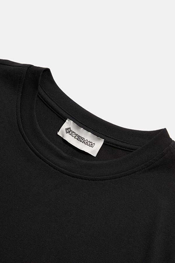 Black Crew Neck Women's T-Shirt 3