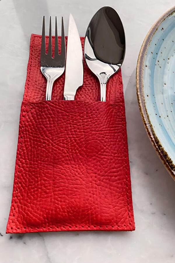 Real Leather Cutlery Case 2