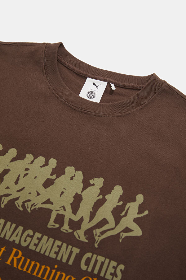 Relax Fit Coffee Crew Neck Printed Men's T-Shirt 3