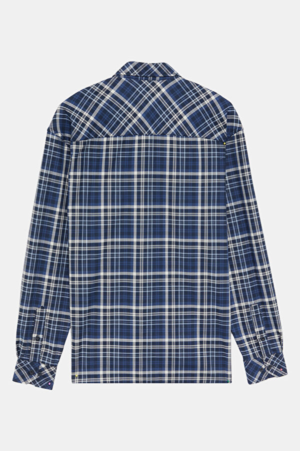 Relax Fit Navy Regular Men's Shirt 2
