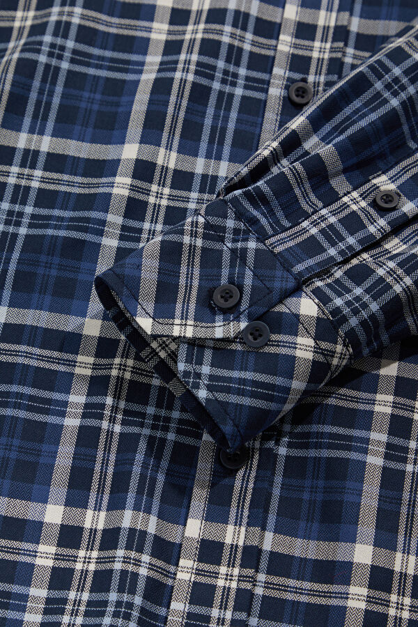 Relax Fit Navy Regular Men's Shirt 4