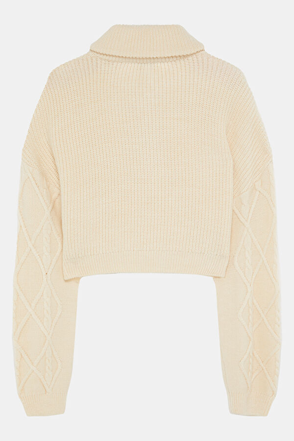 Off-white knitted women's sweater 2