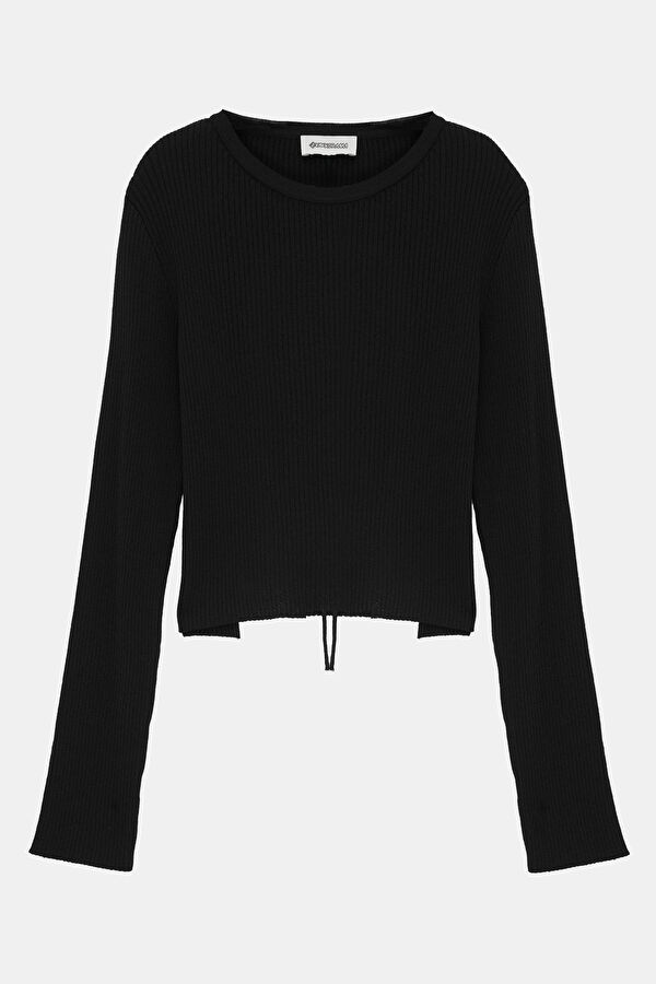 Black Knitted Women's Sweater
