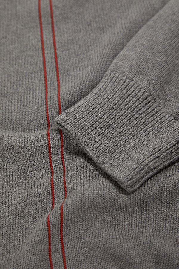 Grey Knitted Women's Sweater 4