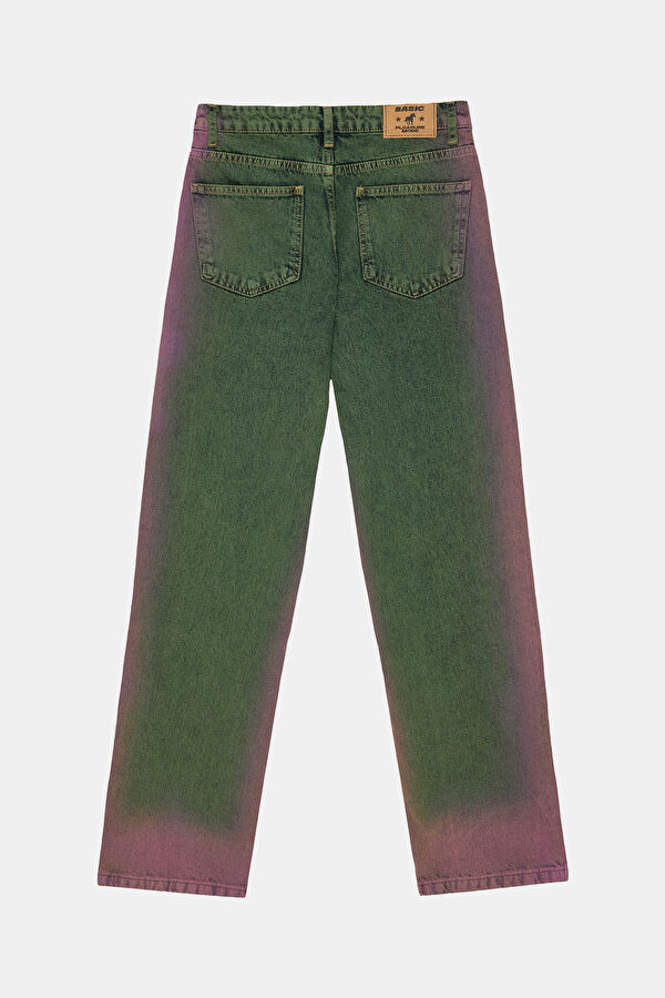 Green Straight Leg Women's Trousers 2