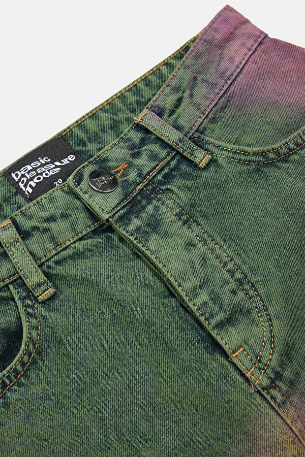 Green Straight Leg Women's Trousers 3