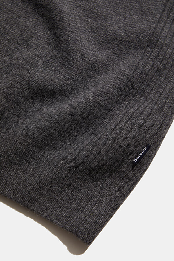 Holden Half Zip Gri Yün Triko Kazak 5