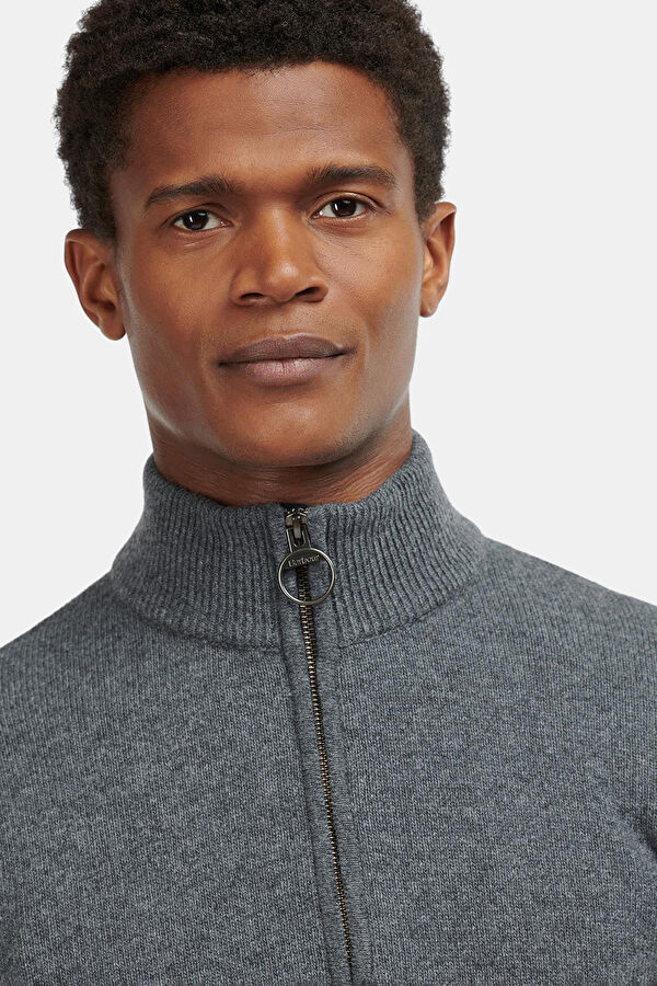 Holden Half Zip Gri Yün Triko Kazak 9