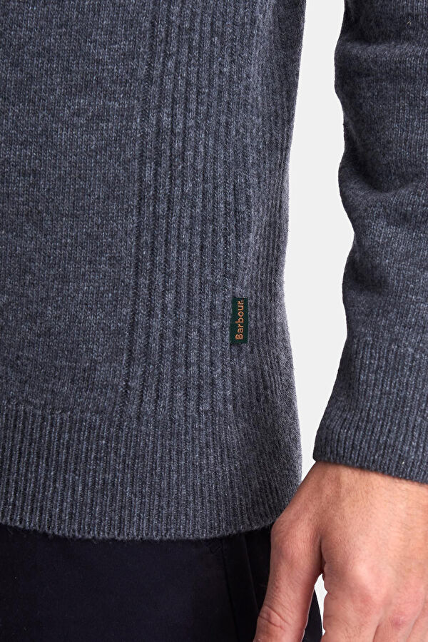 Holden Half Zip Gri Yün Triko Kazak 12
