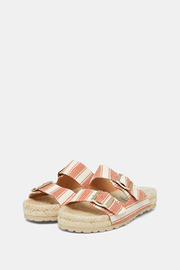Nordic Red Straw Women's Slippers 2