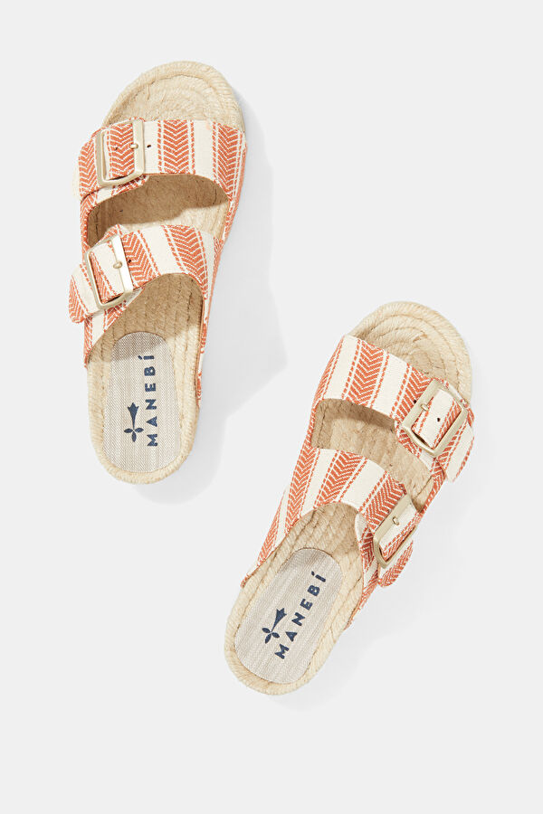 Nordic Red Straw Women's Slippers 4