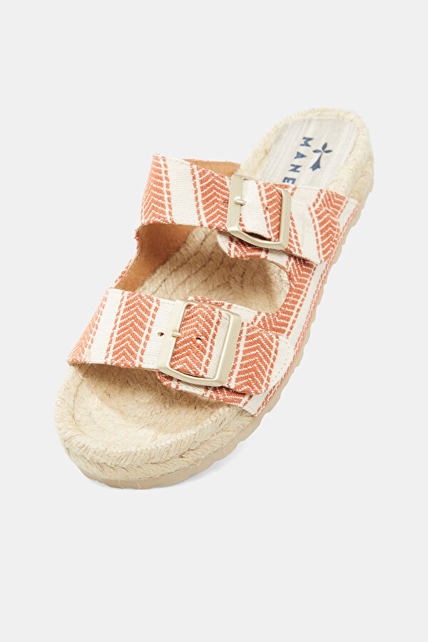 Nordic Red Straw Women's Slippers 5