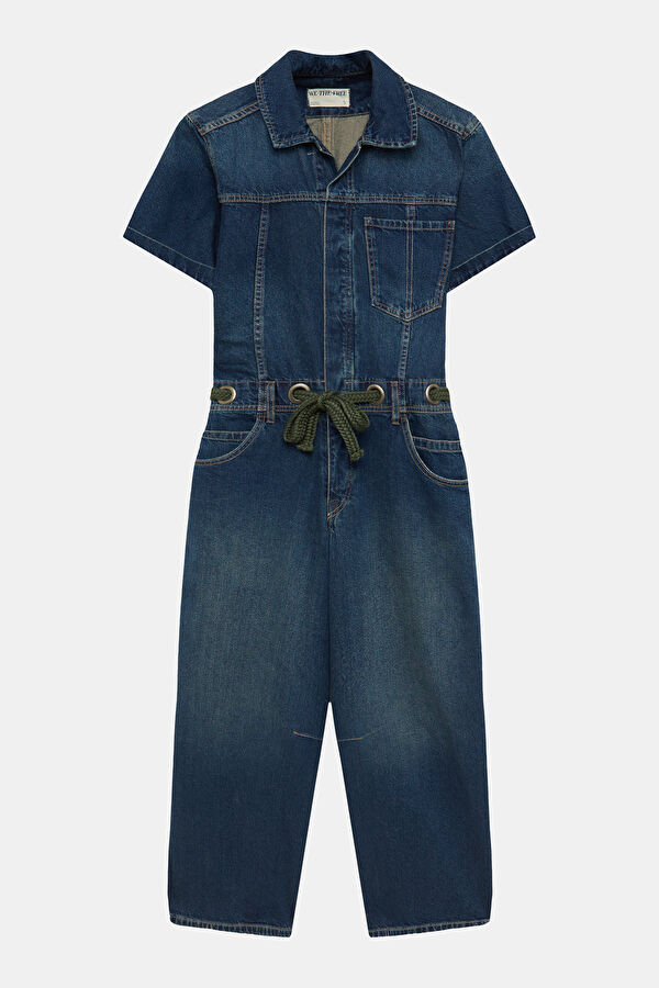 Blue Denim Women's Jumpsuit