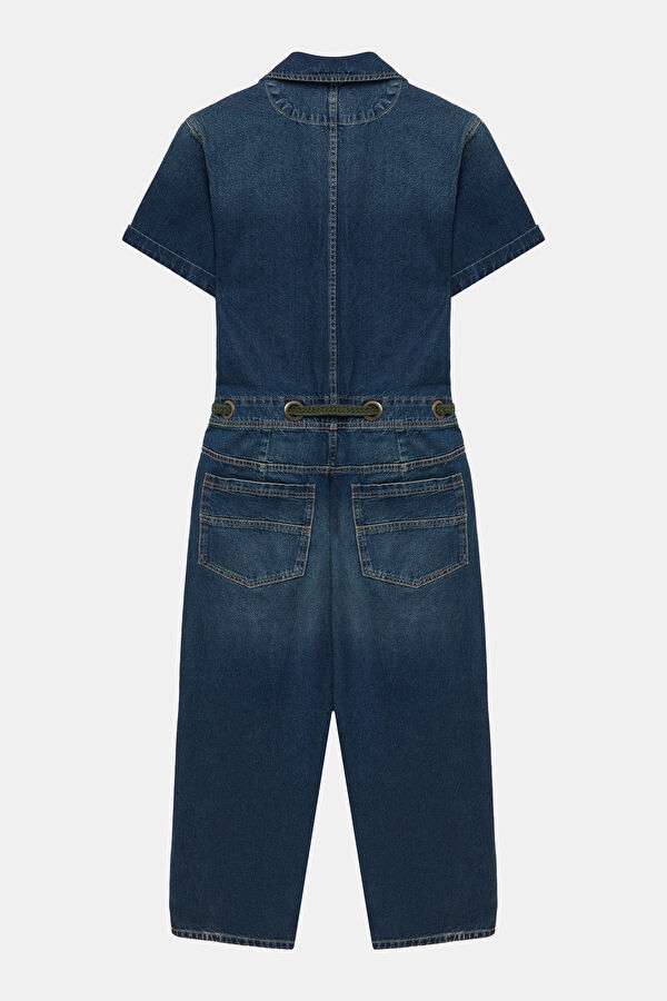 Blue Denim Women's Jumpsuit 2