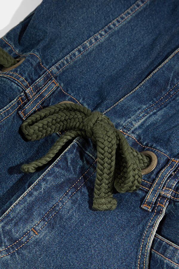 Blue Denim Women's Jumpsuit 4
