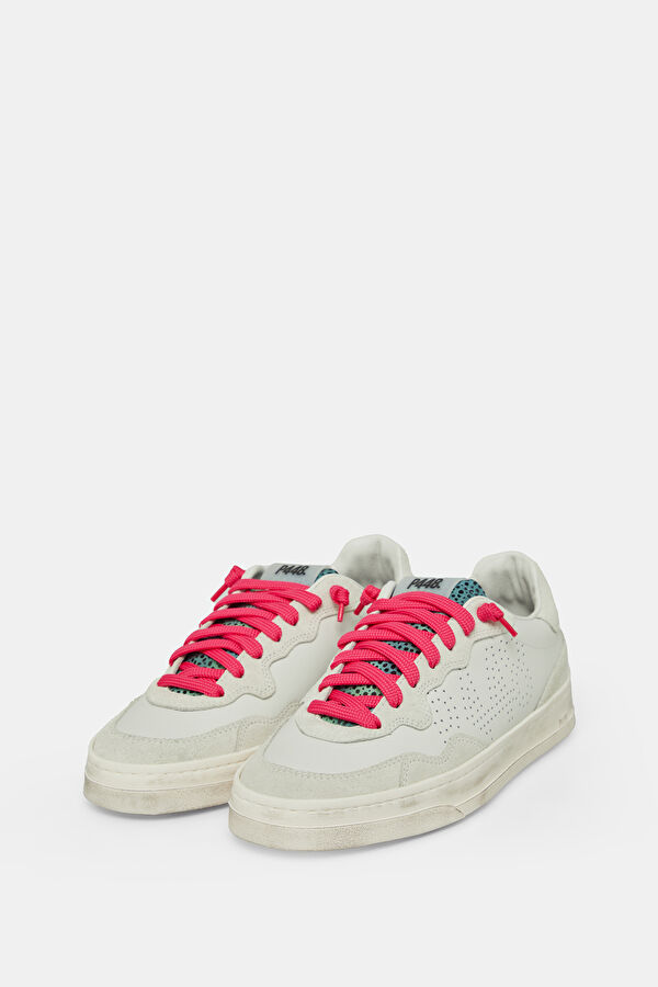 Bali White Women's Leather Sports Shoes 2
