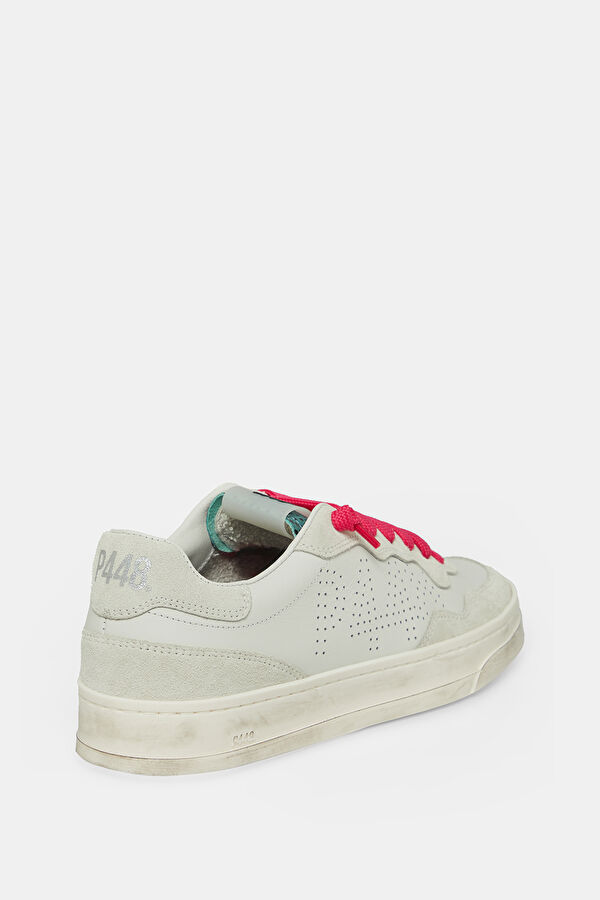 Bali White Women's Leather Sports Shoes 3