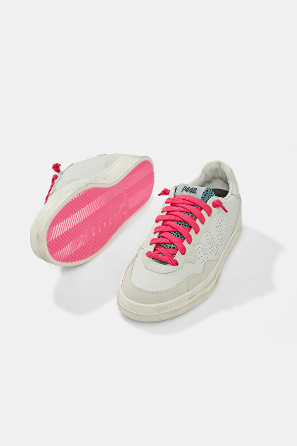Bali White Women's Leather Sports Shoes 5