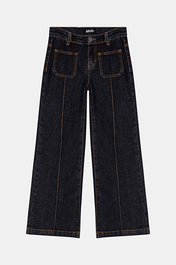 Blue Straight Leg Kids Sports Pants