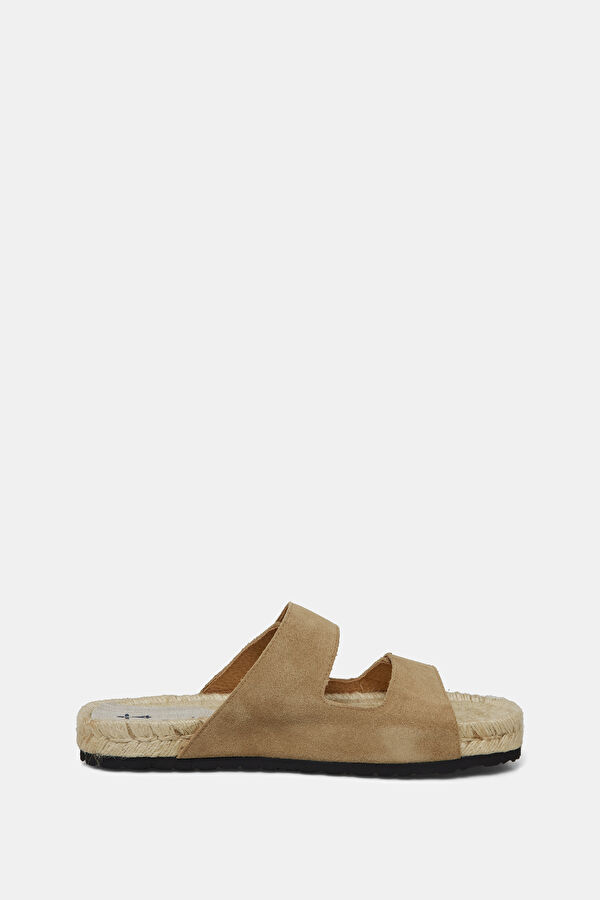 Touch Strap Nordic Beige Men's Suede Slippers