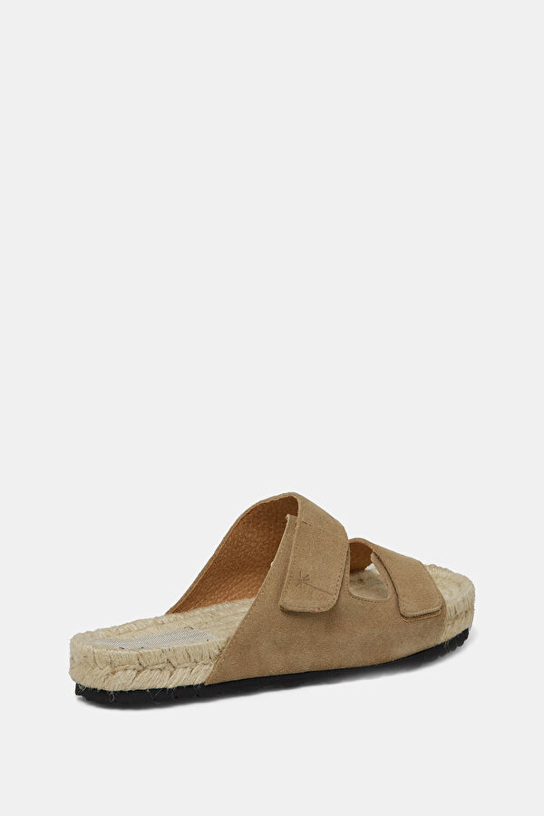 Touch Strap Nordic Beige Men's Suede Slippers 3