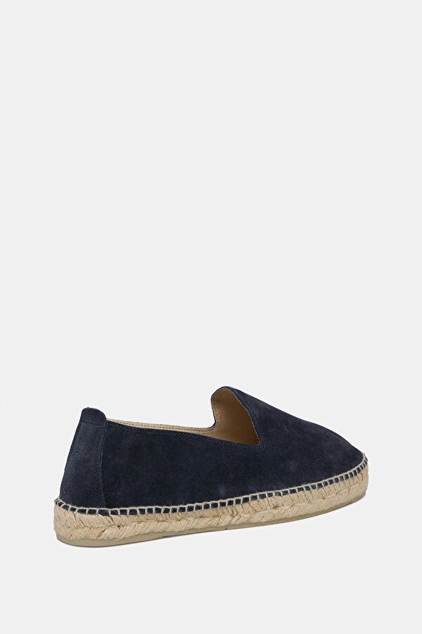 Flat Espadrilles Navy Blue Men's Suede Shoes 3